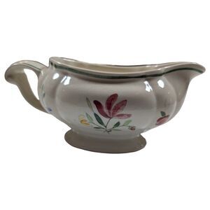 Vintage Longchamps Tulip Floral Gravy Boat Sauce Server France